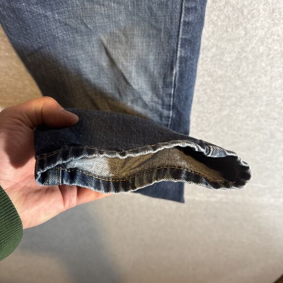 Levis 505 Jeans - Men’s - 34x34 - Blue‎ - Regular Fit Straight Leg Medium Wash - Picture 4 of 16